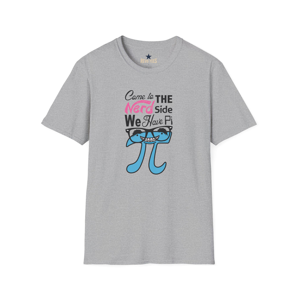 Revotees Nerd Side Pi Come to the Nerd Side We Have Pi Math Graphic T-Shirt - alternate view 3