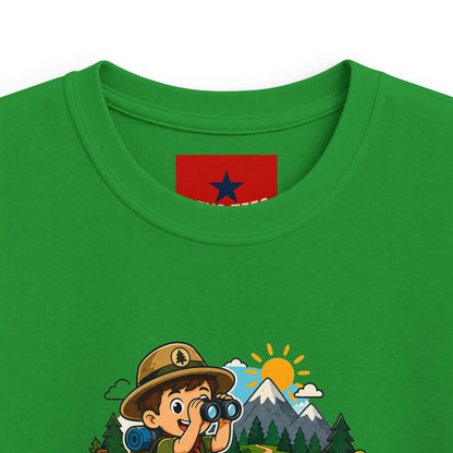 Little Trailblazer Kids Tee – Adventure Camping Graphic Shirt
