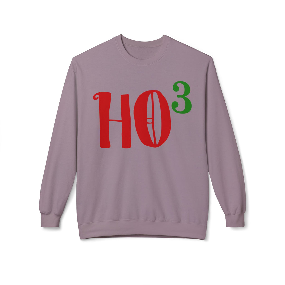 Christmas HO — Festive Red & Green Holiday Crewneck Sweatshirt