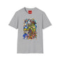 Retro Cartoon Character Collage T-Shirt