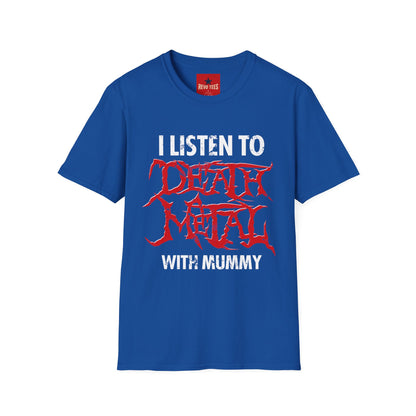 I Listen to Death Metal T-Shirt — Funny Goth / Metal Music Tee