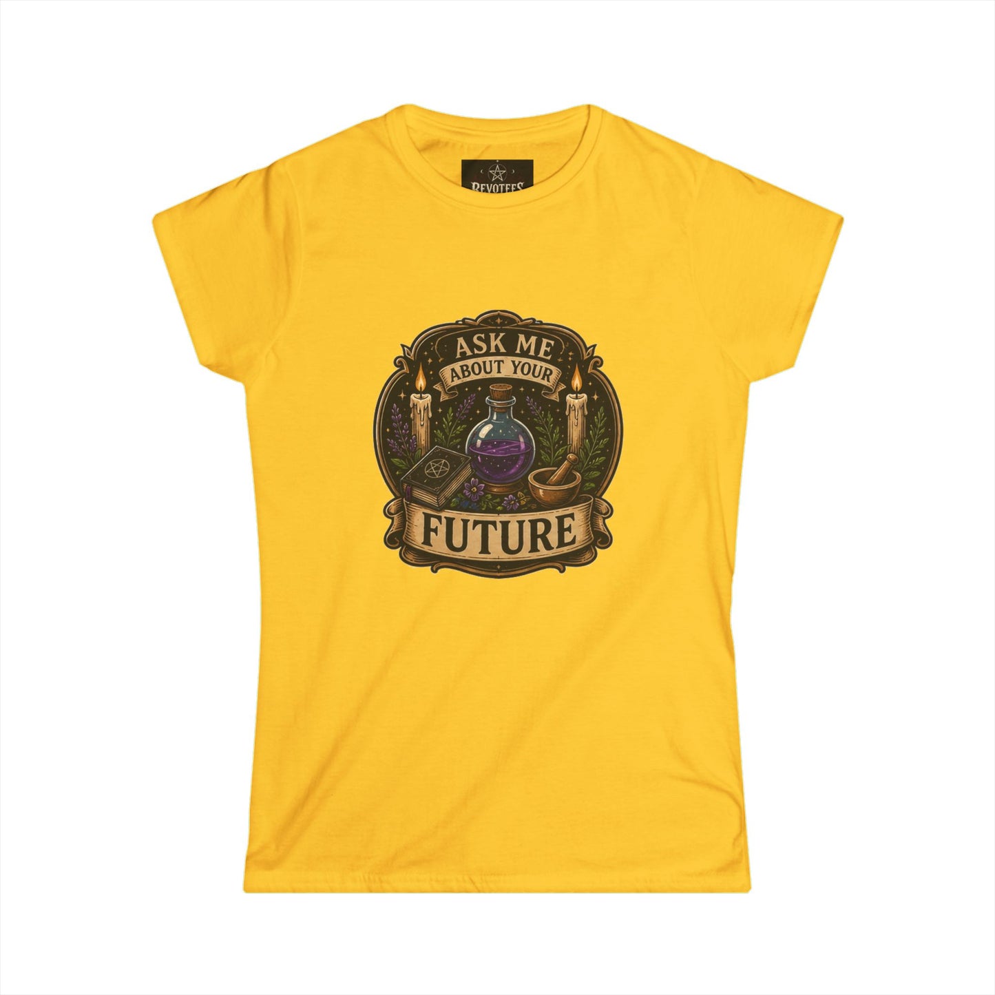 Fortune Teller Tee - "Ask Me About Your Future" Mystic Crystal Ball Women's T-Shirt