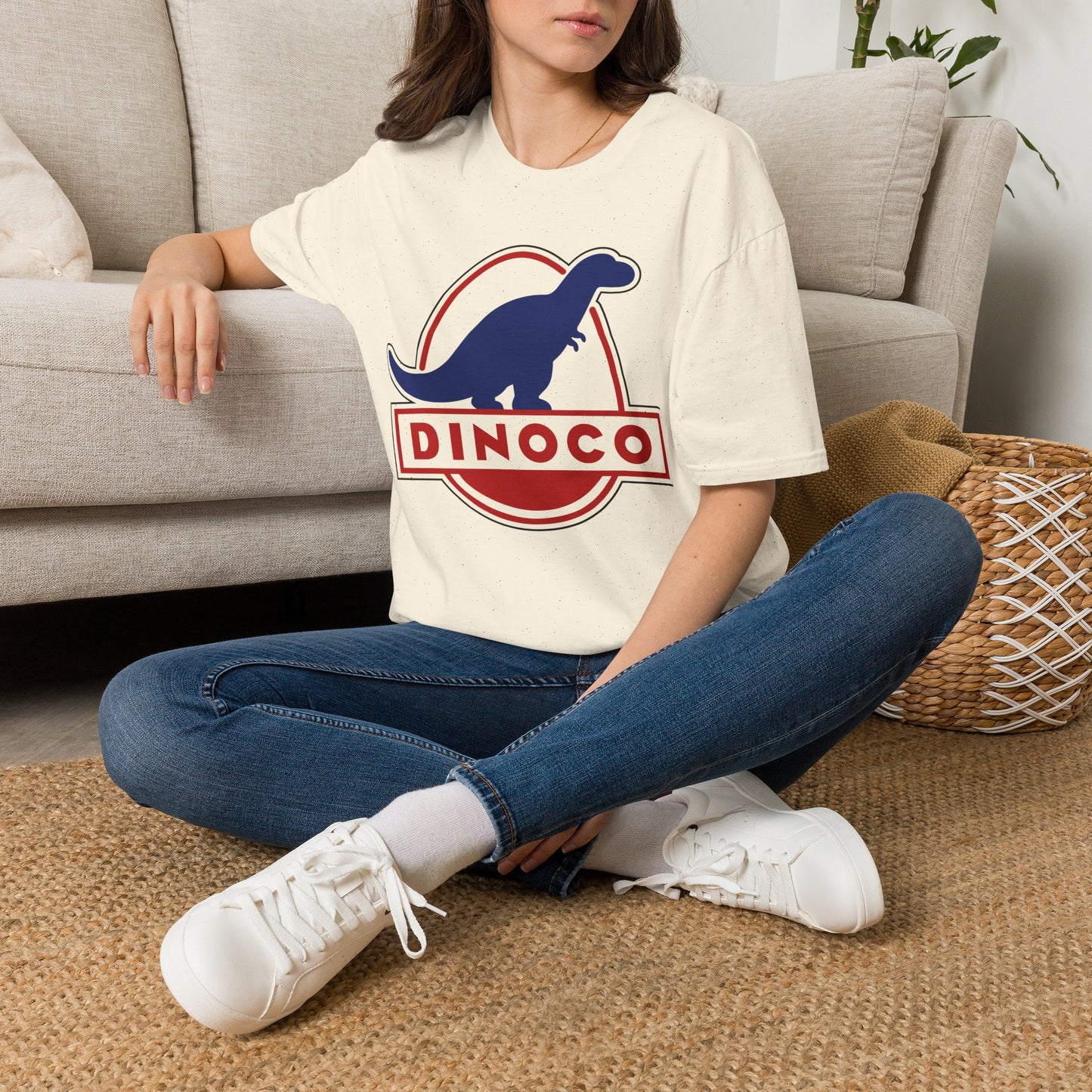 T-Shirt — Retro Dino Logo 'Dinoco' Graphic Tee