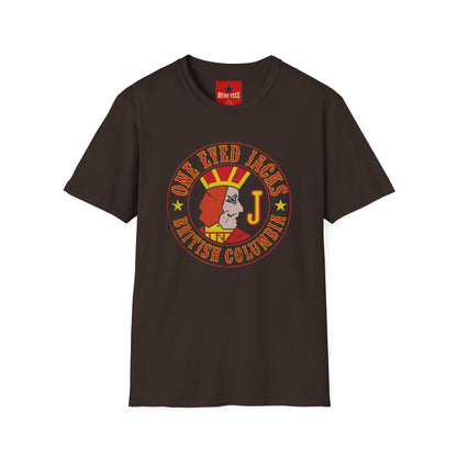 One Eyed Jacks British Columbia T-Shirt — Retro Casino Logo Tee