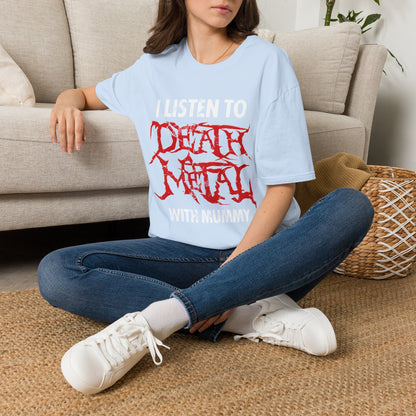 I Listen to Death Metal T-Shirt — Funny Goth / Metal Music Tee