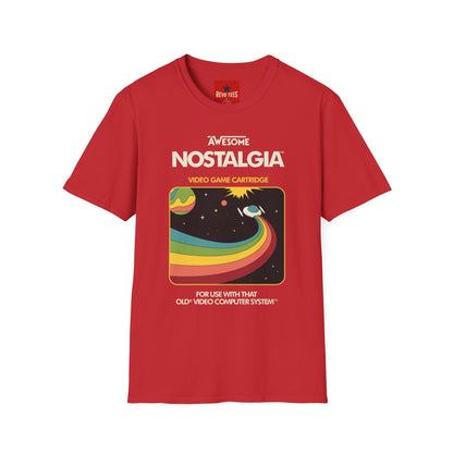 Awesome Nostalgia T-Shirt — Retro Video Game Cartridge Graphic Tee