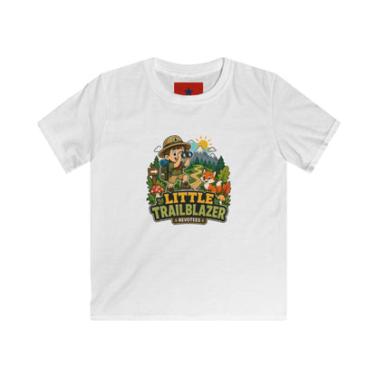 Little Trailblazer Kids Tee – Adventure Camping Graphic Shirt