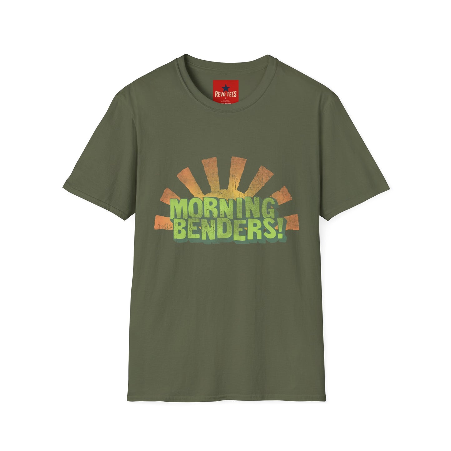 Morning Benders T-Shirt — Retro Sunrise Graphic Tee