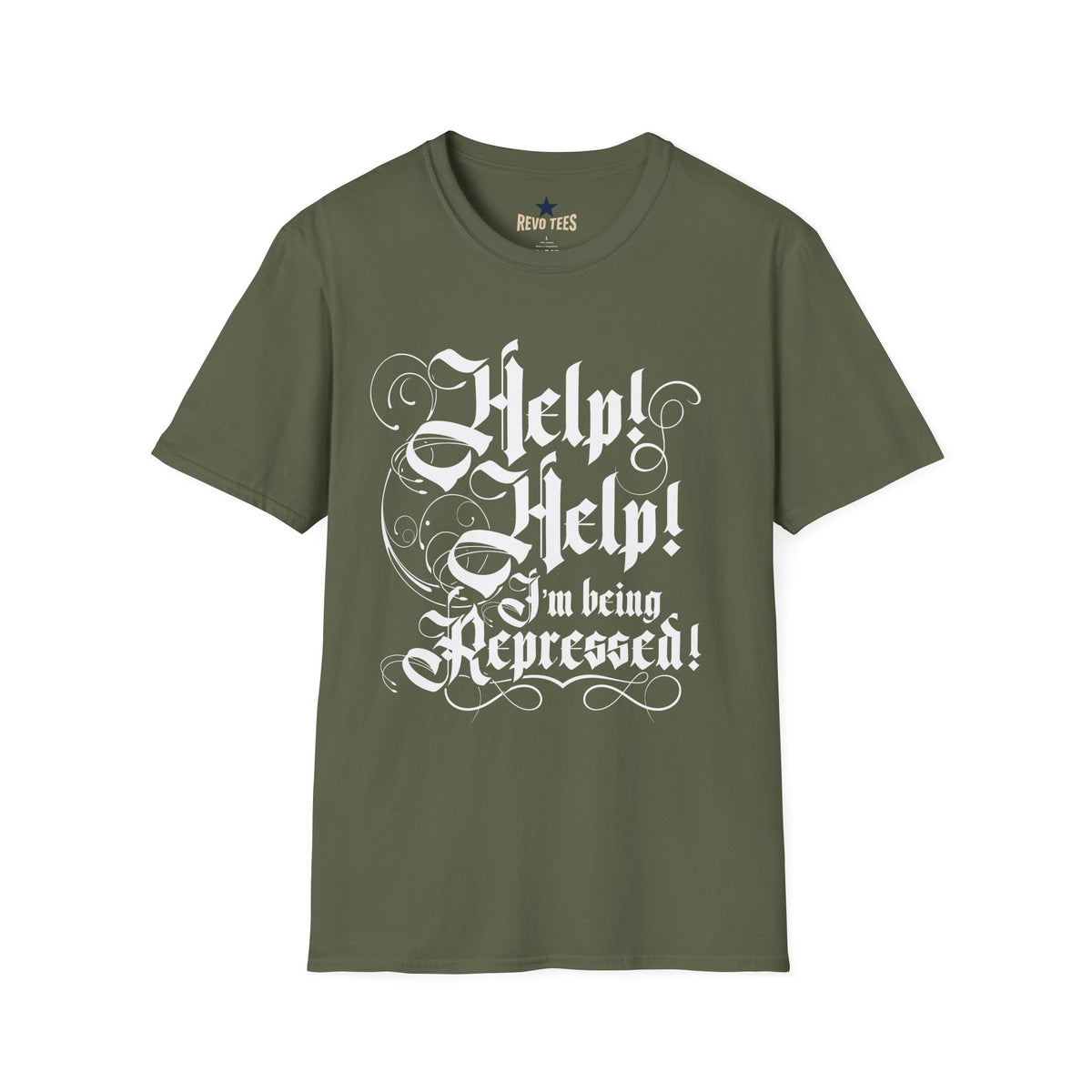 Revotees Hel I Am Being Repressed Unisex Softstyle T-Shirt - alternate view 5