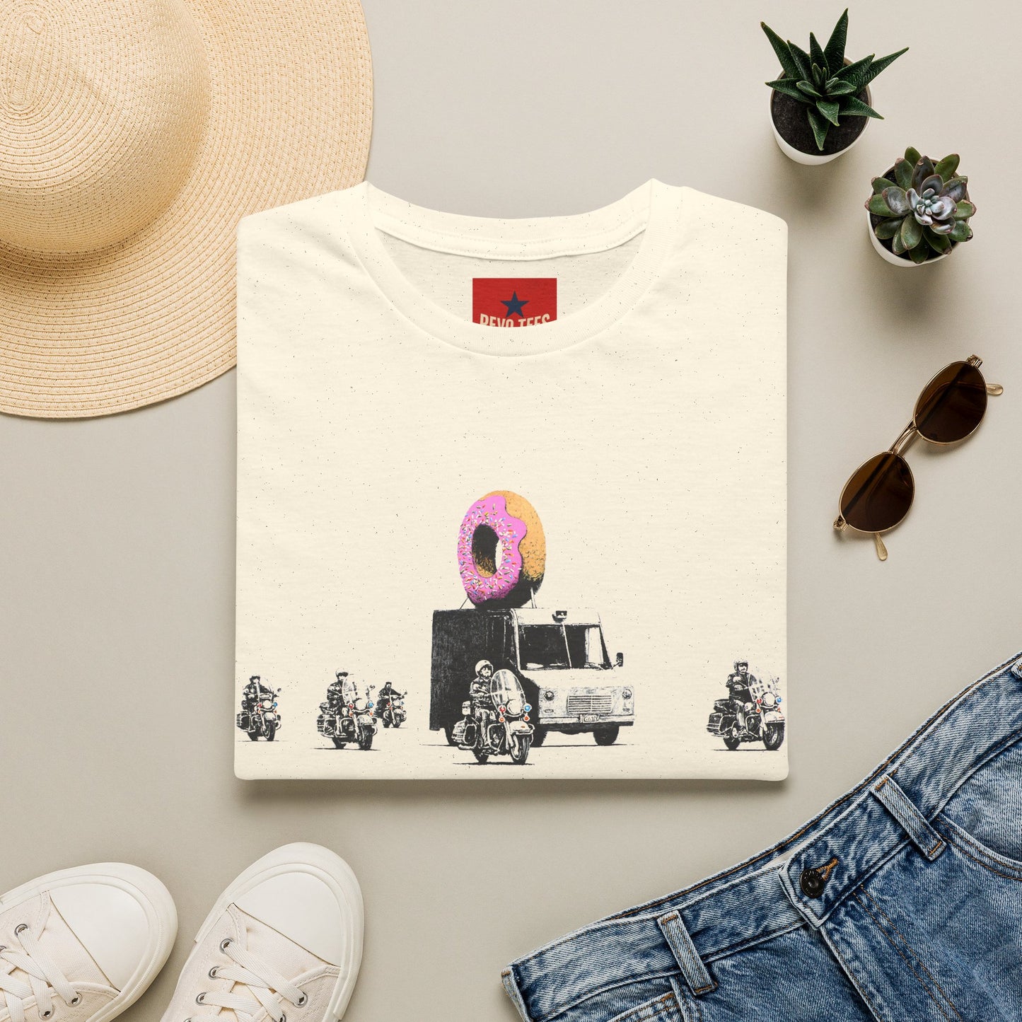 Banksy T-Shirt — Retro Donut Food Truck Tee