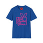 Jack Rabbit Slims T‑Shirt — Retro Neon Bunny Logo Tee