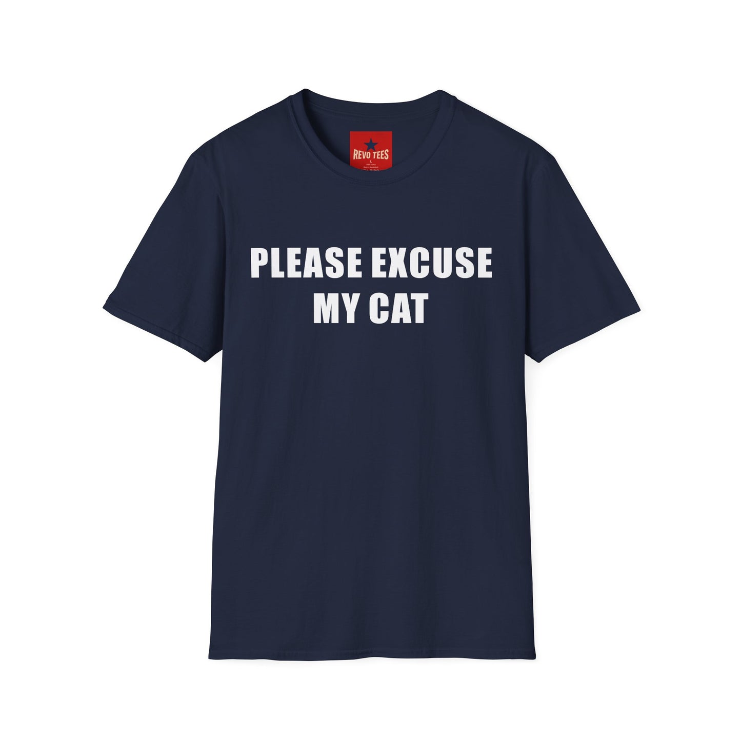 Please Excuse My Cat T-Shirt — Funny Cat Lover Tee