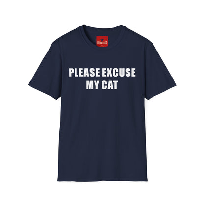 Please Excuse My Cat T-Shirt — Funny Cat Lover Tee