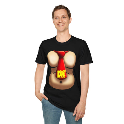 Novelty DK Tie Chesty T-Shirt — Funny Video Game Costume Tee