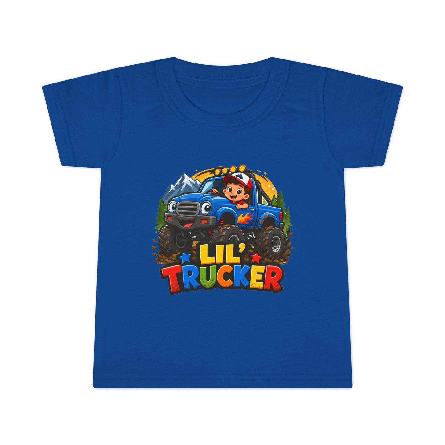 Lil Trucker Toddler T-Shirt — Cute Monster Truck Kids Tee