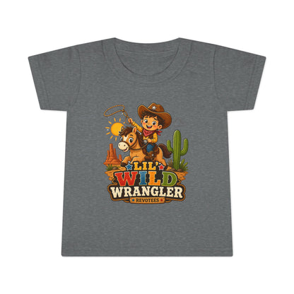 Toddler T-Shirt - Lil' Wild Wrangler Cowboy Graphic Tee