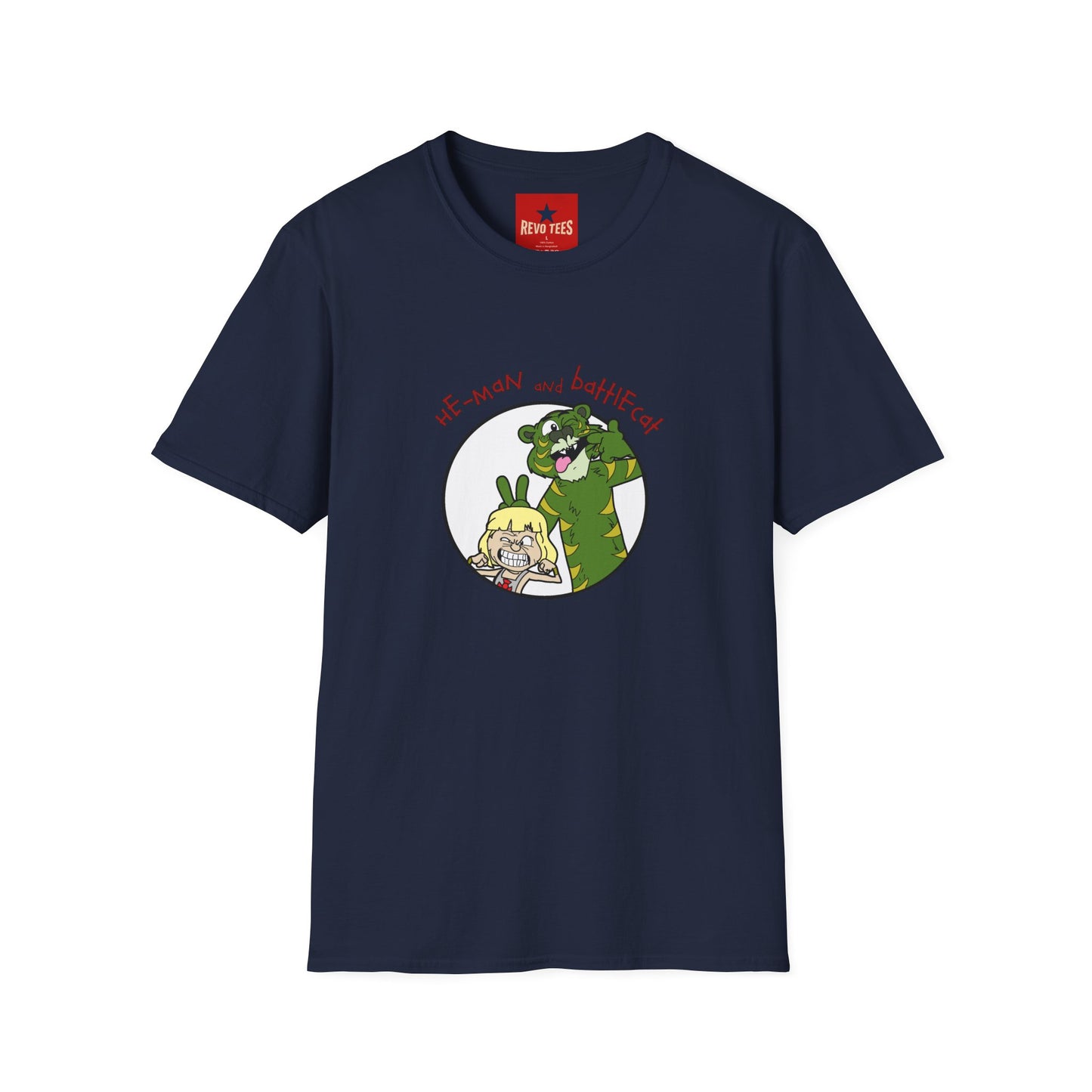 He-Man and BattleCat Cartoon T‑Shirt — Retro Fan Art Tee