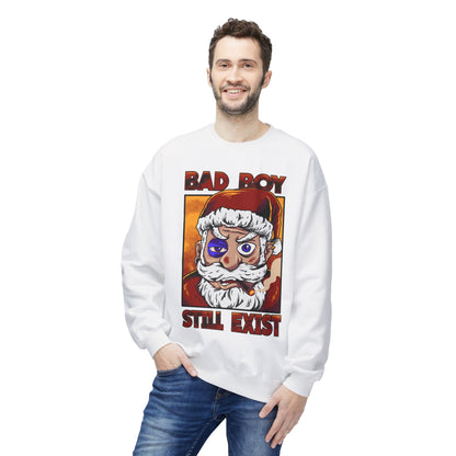 Bad Boy Santa — 'Bad Boy Still Exist' Christmas Crewneck Sweatshirt