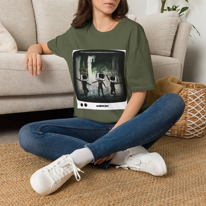 Banksy TV Head Graphic T-Shirt