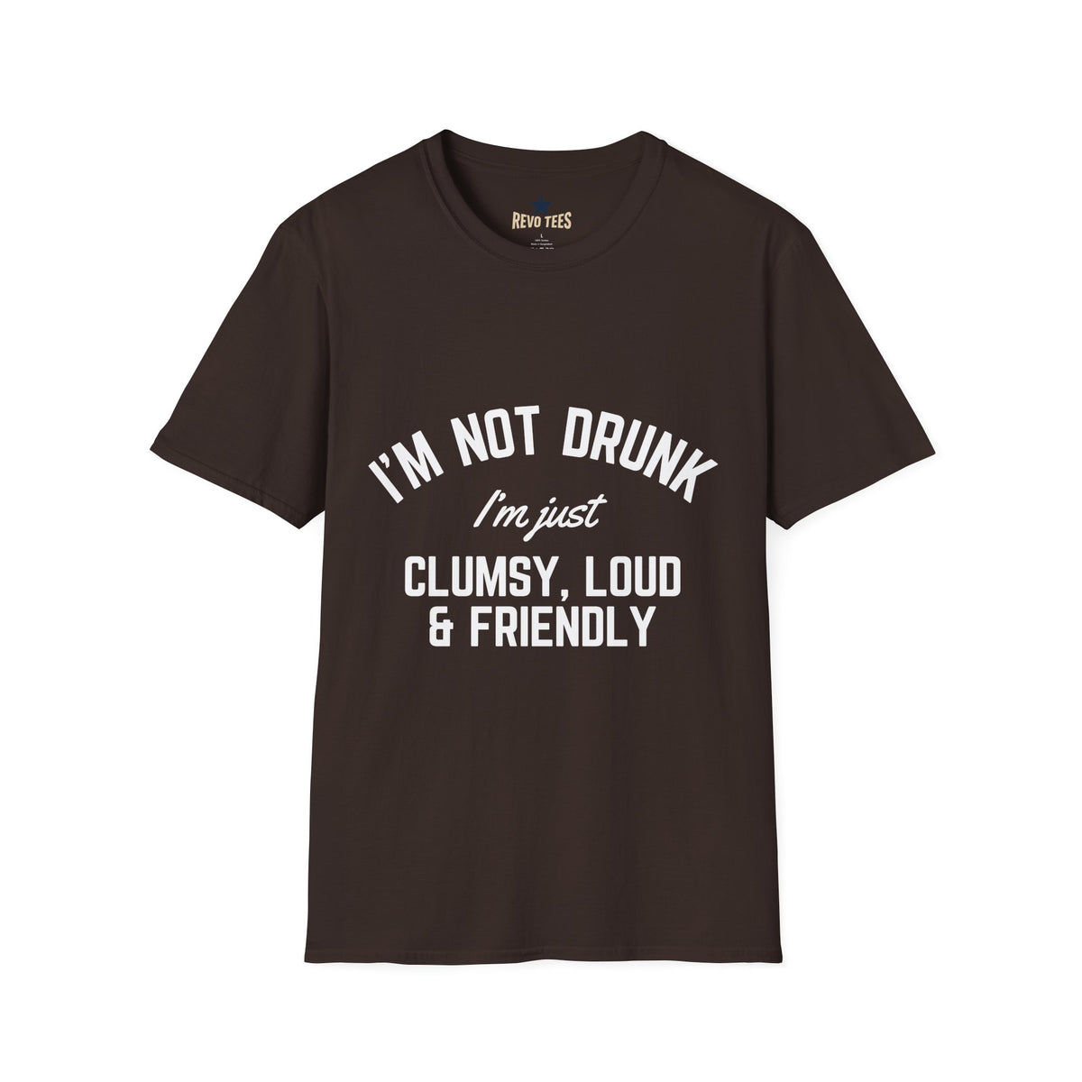 Revotees Im Not Drunk Unisex Softstyle T-Shirt - alternate view 3