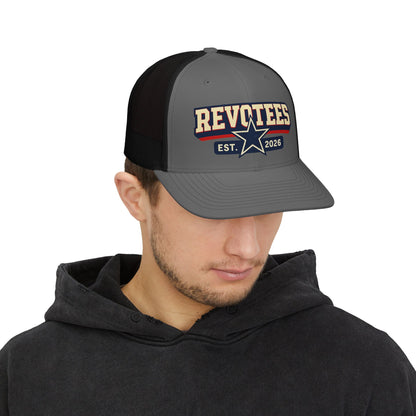 Revotees Snapback Trucker Cap — Est. 2026 Retro Star Logo