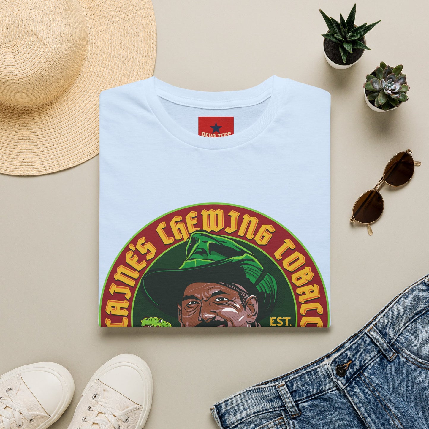 Vintage Cigarette Tobacco Graphic T-Shirt — Retro Smoker Logo Tee