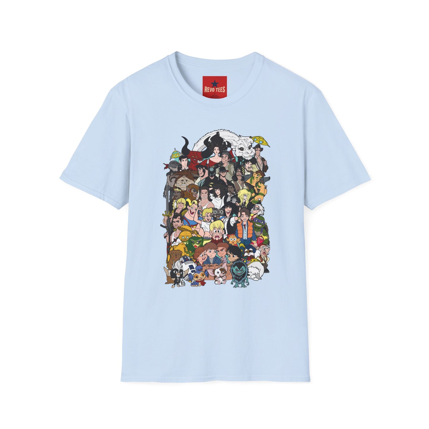 Anime Character Collage T-Shirt — Retro Studio Movie Tribute Tee