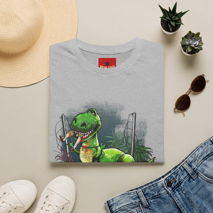 T-Rex Graphic T-Shirt – Cute Green Dinosaur Design
