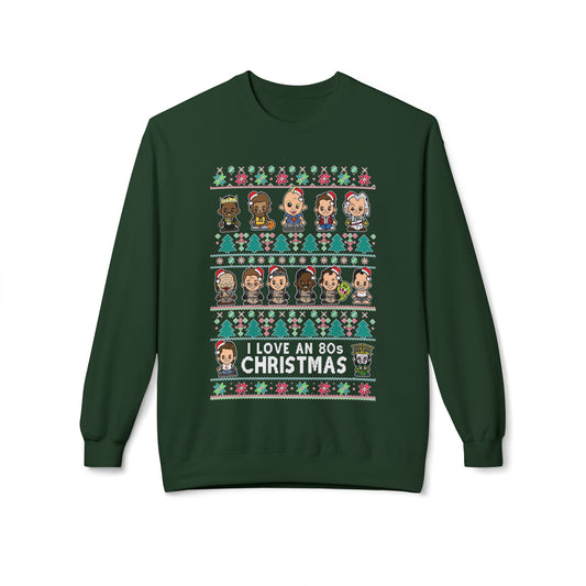 Holiday Character  — Cute Chibi Characters Ugly Crewneck Sweater Design
