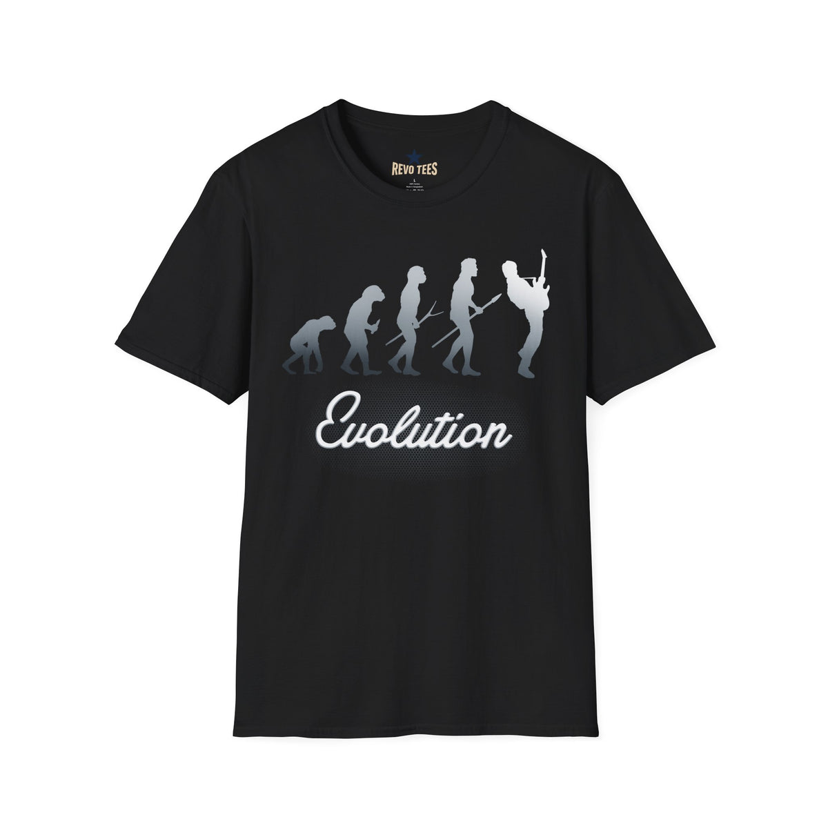 Revotees Evolution of Guitarists Unisex Softstyle T-Shirt