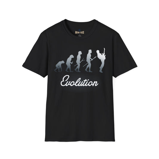 Revotees Evolution of Guitarists Unisex Softstyle T-Shirt