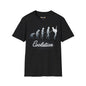 Revotees Evolution of Guitarists Unisex Softstyle T-Shirt
