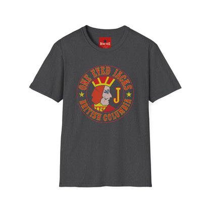 One Eyed Jacks British Columbia T-Shirt — Retro Casino Logo Tee