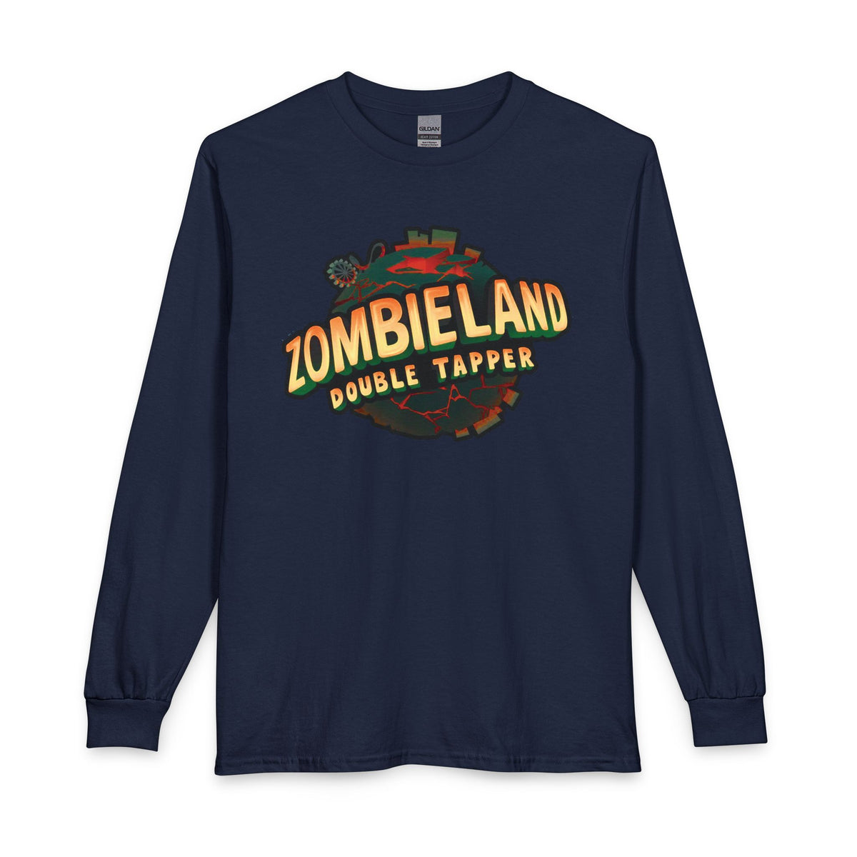 Zombieland Double Tapper Long Sleeve Tee — Retro Zombie Movie Graphic Shirt