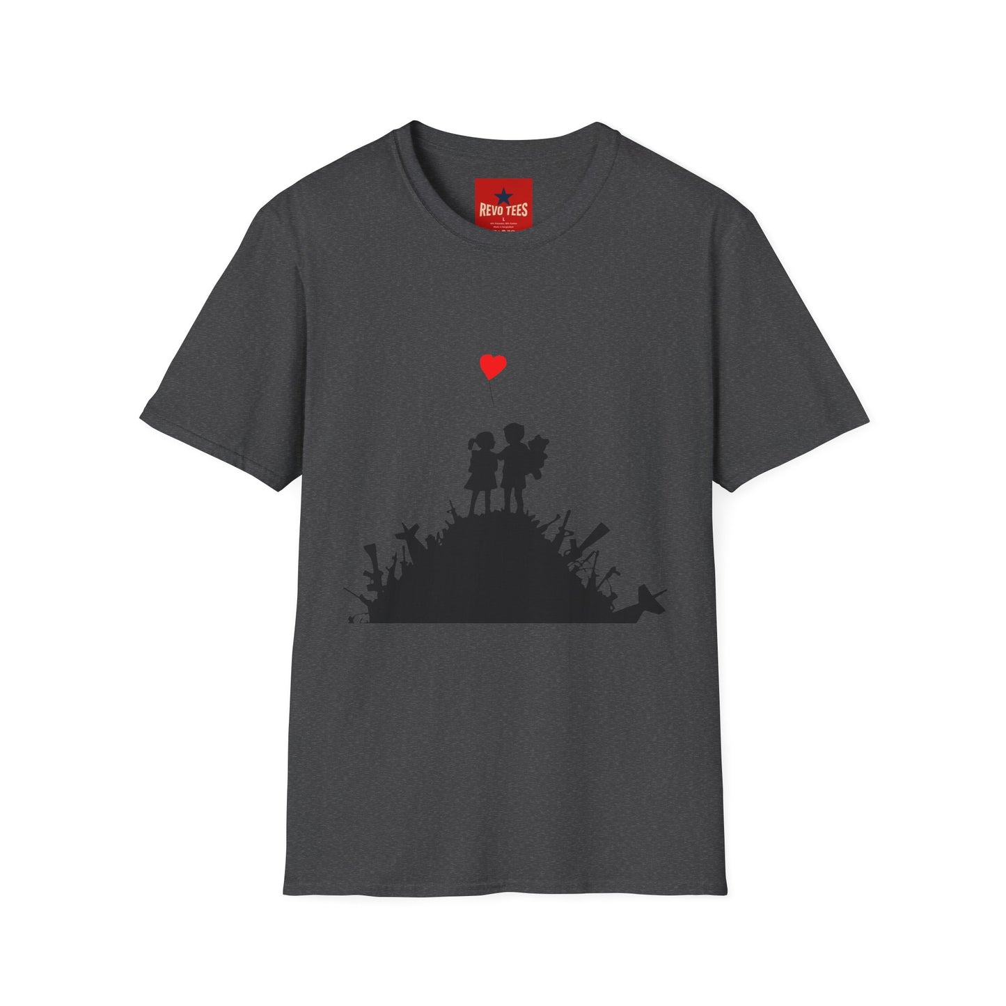 Banksy Boy & Girl - Unisex Softstyle T-Shirt