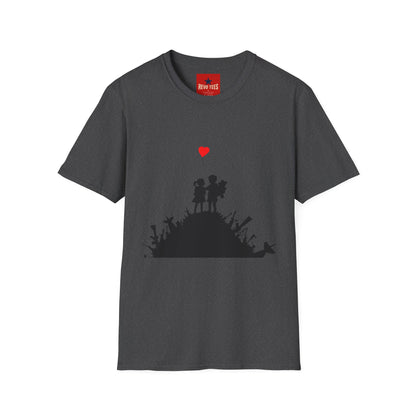Banksy Boy & Girl - Unisex Softstyle T-Shirt