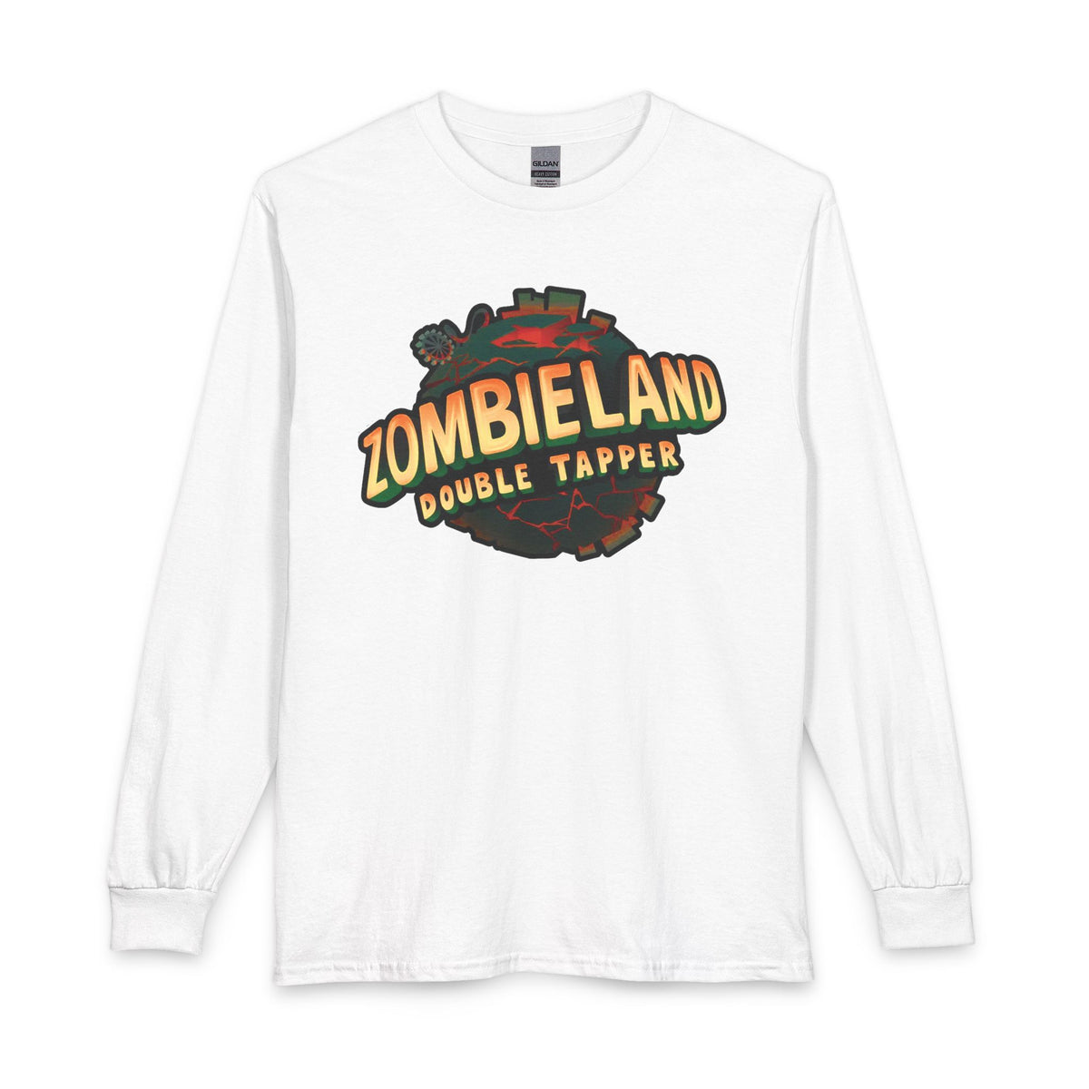 Zombieland Double Tapper Long Sleeve Tee — Retro Zombie Movie Graphic Shirt