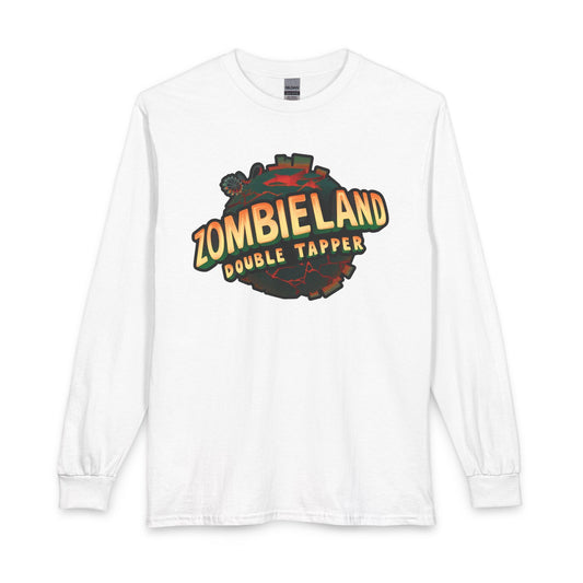 Zombieland Double Tapper Long Sleeve Tee — Retro Zombie Movie Graphic Shirt