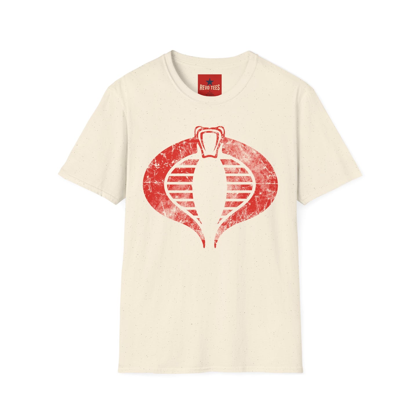 Cobra Emblem T-Shirt — Distressed Retro Snake Logo Tee