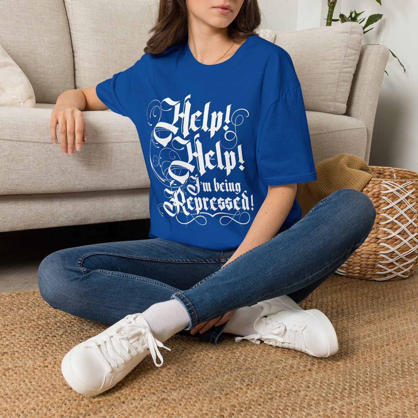 Help I am Being Repressed - Unisex Softstyle T-Shirt