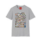 RPG Character Collage T-Shirt — Chibi Fantasy & Sci‑Fi Heroes Tee