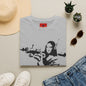 Banksy - Mona Lisa Spray Paint T-Shirt — Street Art Parody Tee