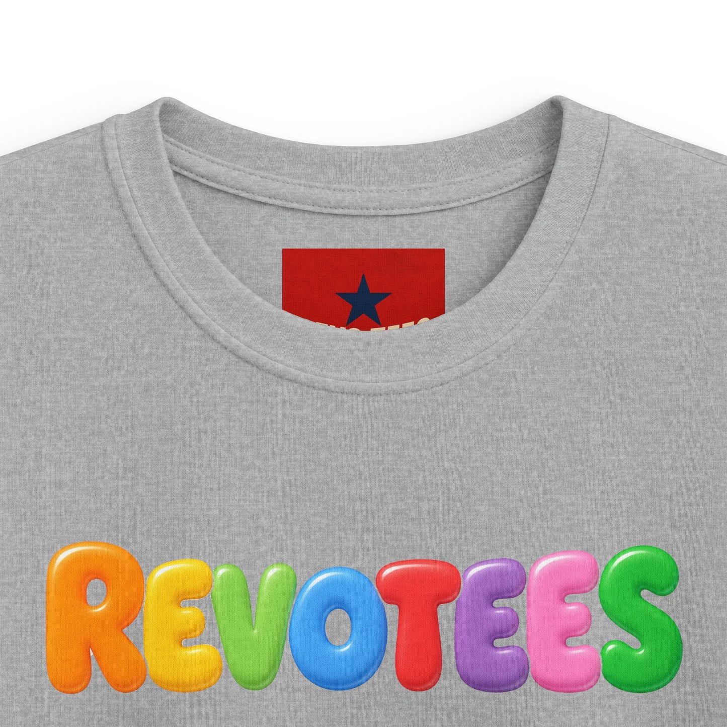 Kids Tee — Colorful 'REVOTEES' Bubble Letter Shirt for Children