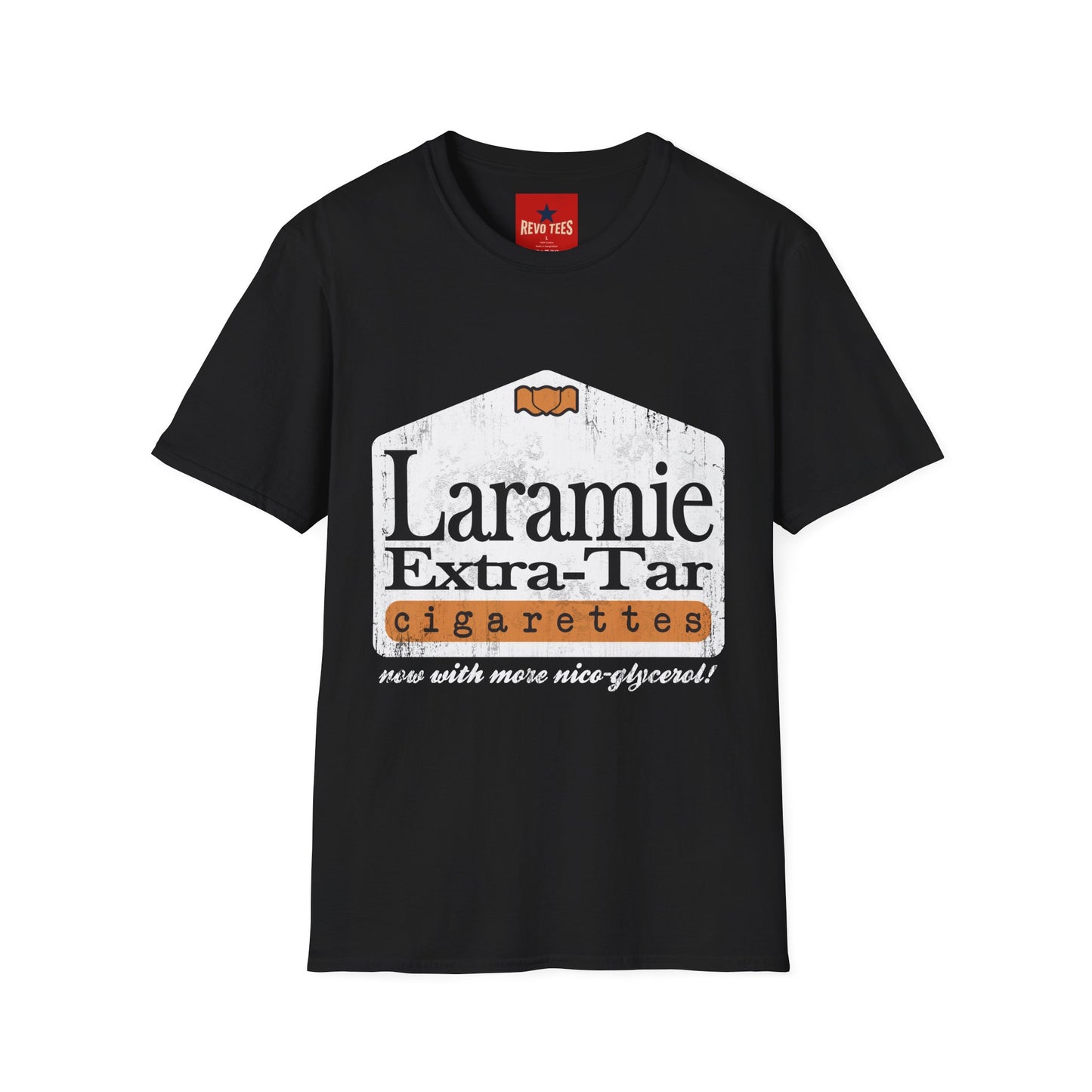 Laramie Vintage Cigarette Logo Tee - Retro Graphic T-Shirt
