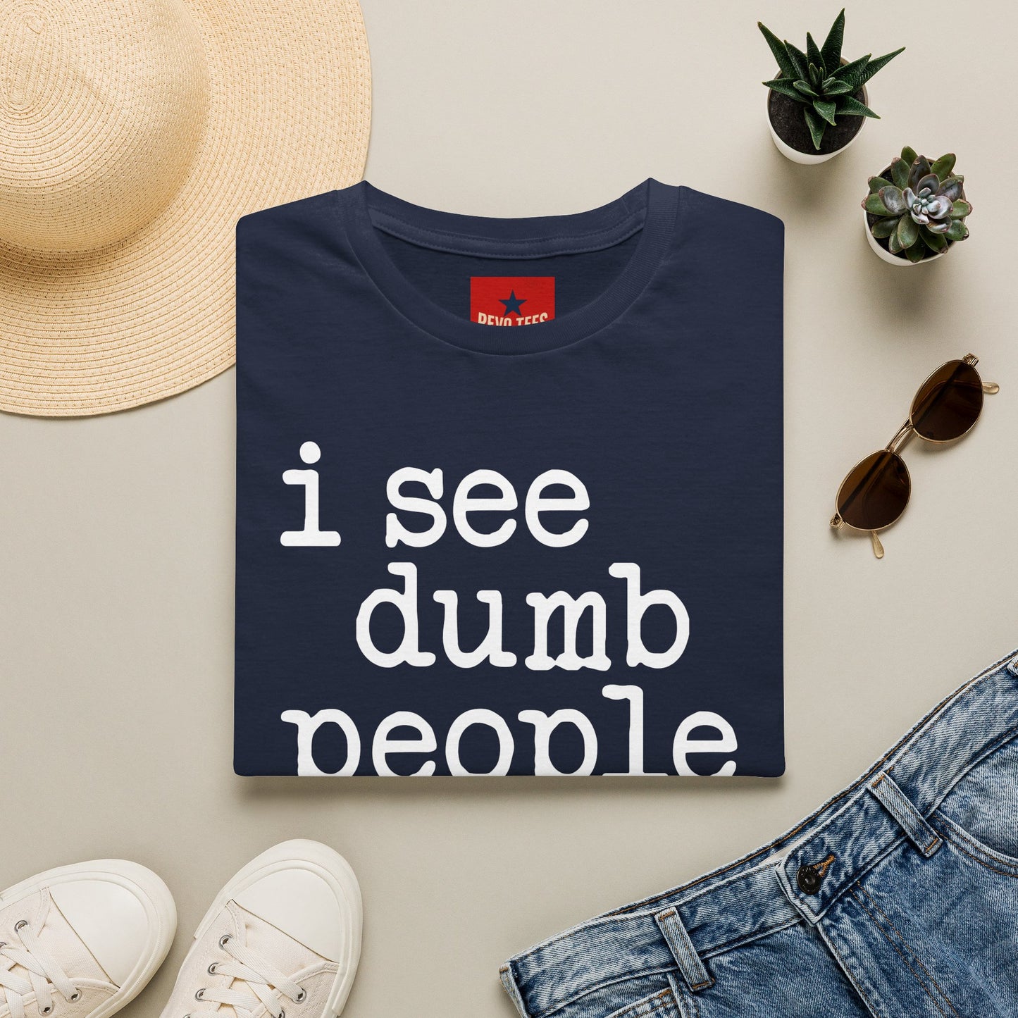 I See Dumb People - Unisex Softstyle T-Shirt