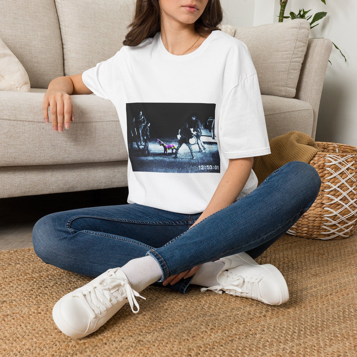 Banksy T-Shirt — Moody Night Street Scene Graphic Tee (12/05/01)