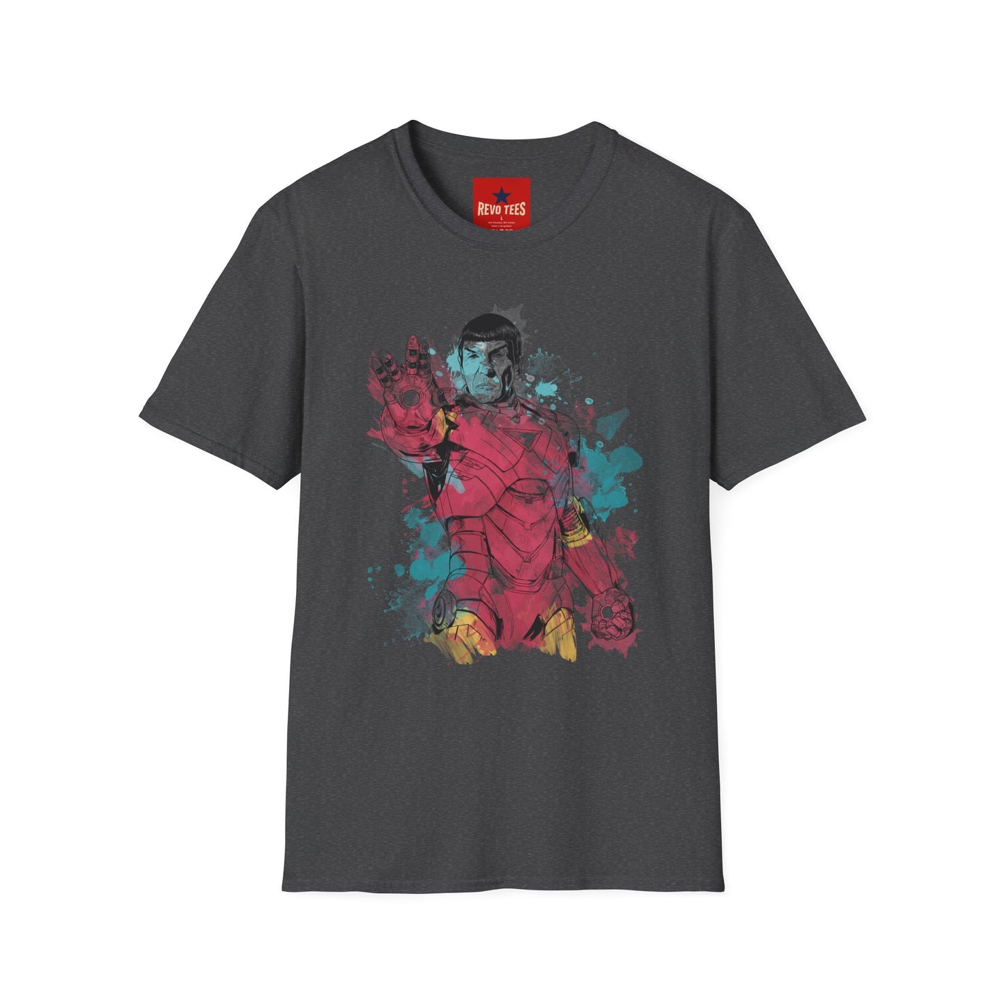 Retro Space Pilot T-Shirt — Watercolor Sci‑Fi Illustration