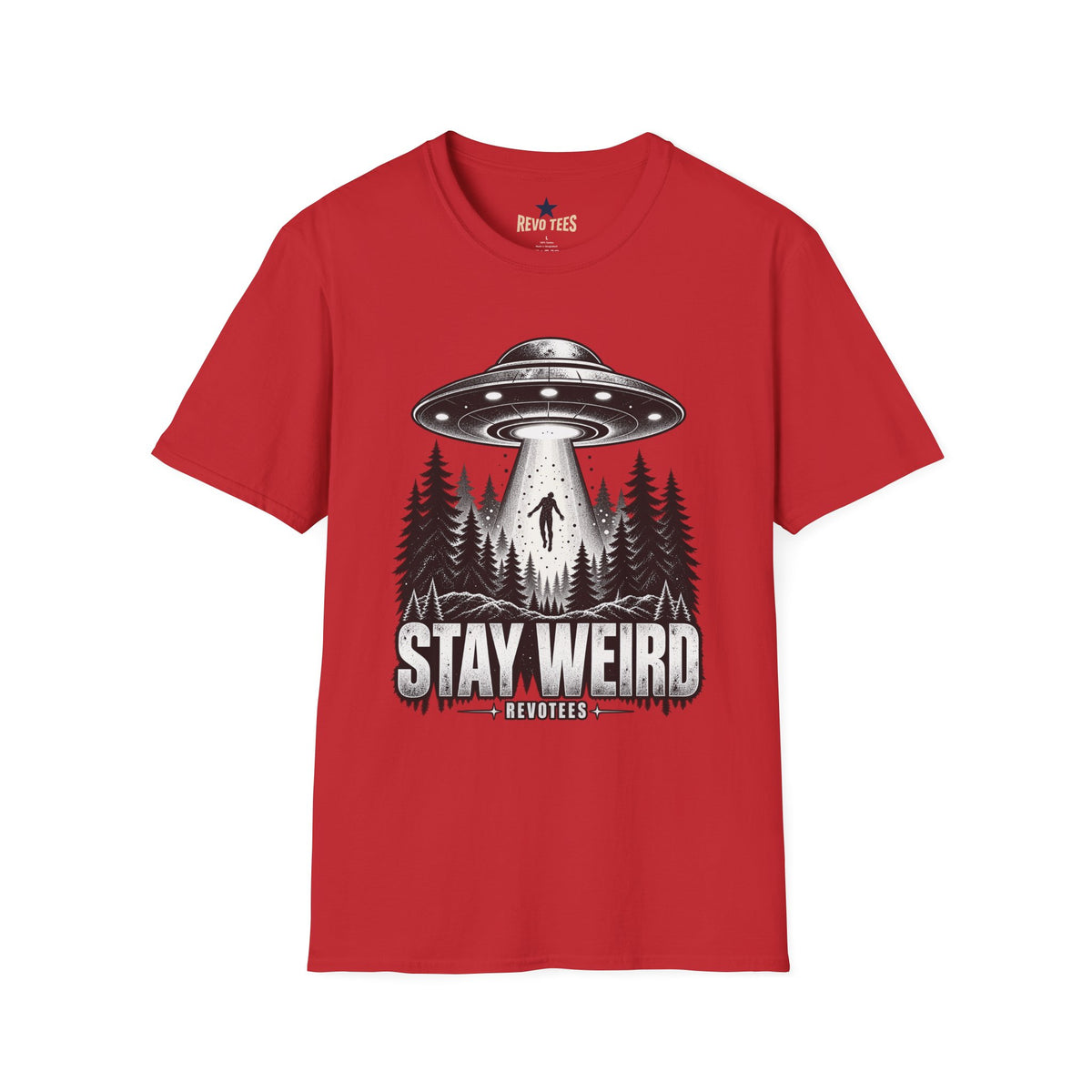 REVOTEES Stay Weird — Alien Abduction Graphic Tee