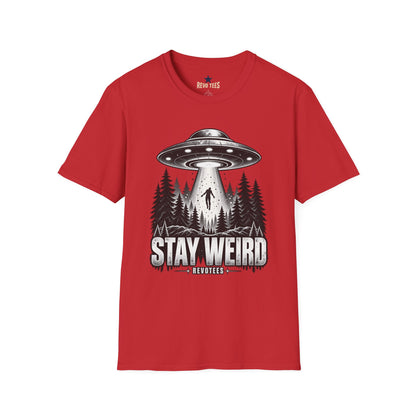 REVOTEES Stay Weird — Alien Abduction Graphic Tee