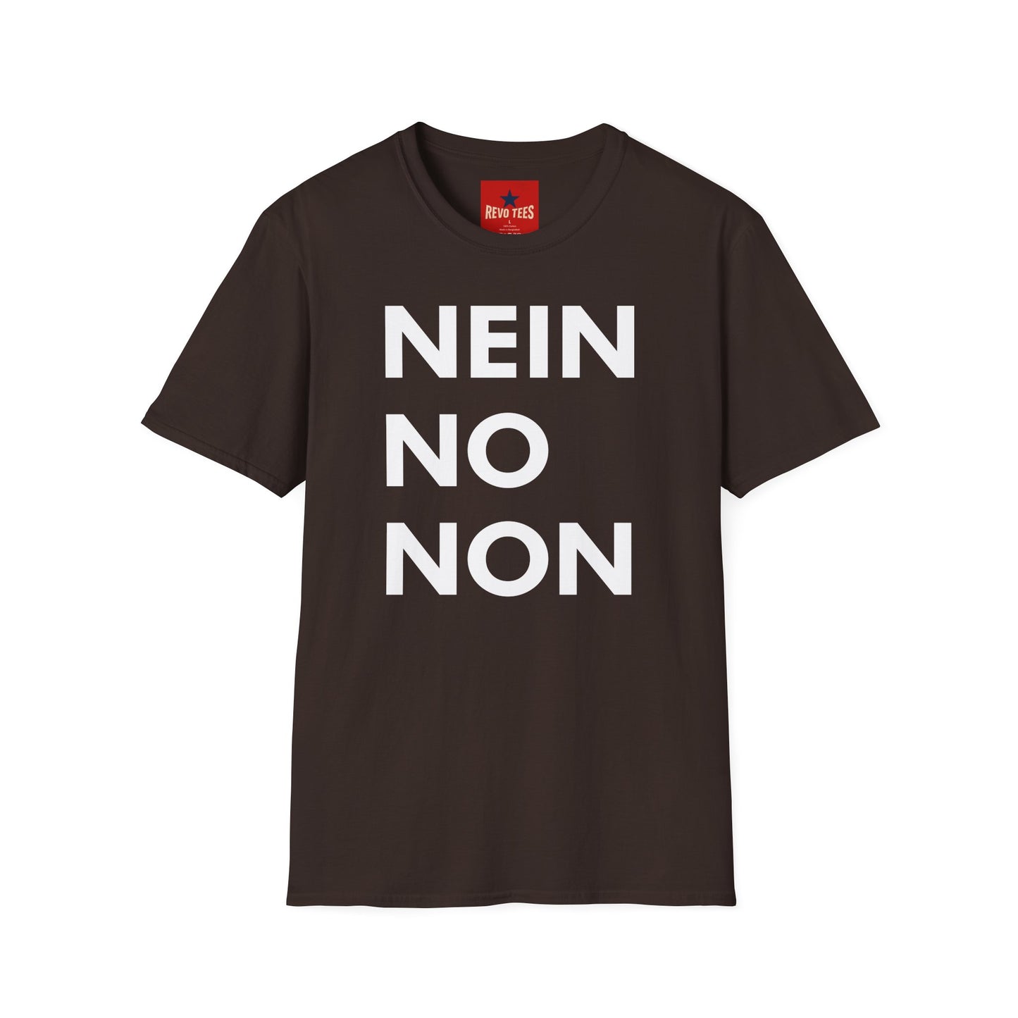 Nein / No Graphic T‑Shirt — Bold Bilingual Statement Tee